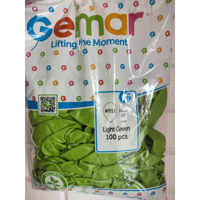 Pastel Balon Açık Yeşil   Balon 100 adetli Gemar 13 inç