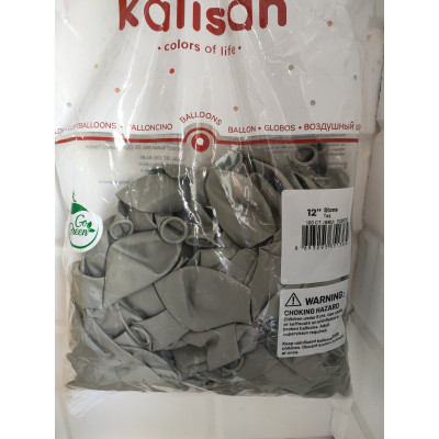 Kalisan Retro Taş (stone) 12inç balon Kalisan 100 adetli Kalisan Retro Taş (stone) 12inç balon Kalisan 100 adetli