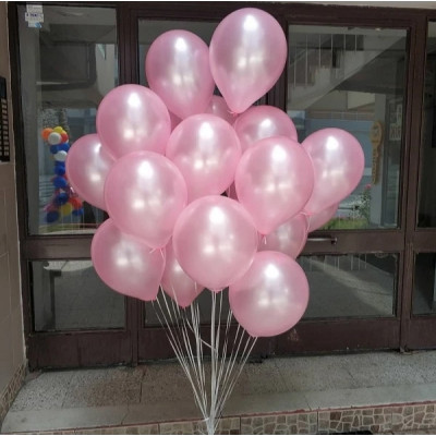 Metalik Balon Beyaz Eco 12inç 100 lü  Paket 