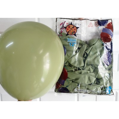 Pastel Balon Retro okaliptus 100 adetli HBK MARKA