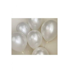 Metalik Balon Beyaz Gemar 11inç 100 lü  Paket 