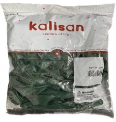 Kalisan Haki Yeşil (dark green)Balon 12inç 30 cm 100'lü paket