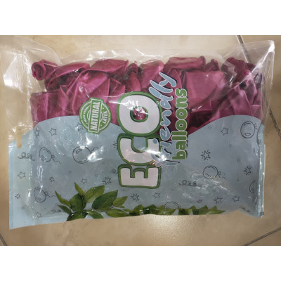 Metalik Balon Fuşya 12 inç 100 lü paket