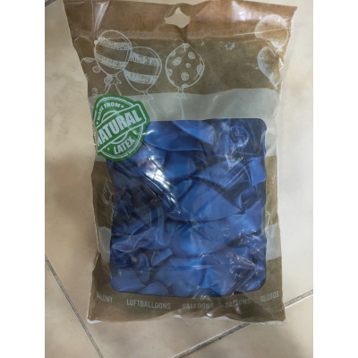 Metalik Balon Saks Mavi 12inç 100 lü paket