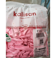 Kalisan minik Light Pink 5inç  100 adetli paket