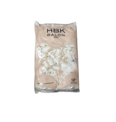 Pastel Beyaz Balon Hbk 100'lü 12 inç