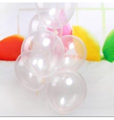 Pastel Şeffaf Balon 12 inç Lateks 100 adet