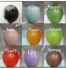 Pastel Balon 20'li paket  12 inç 30 cm