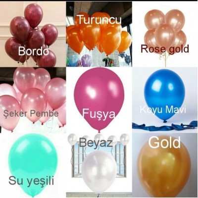 Metalik Balon 20'li paket