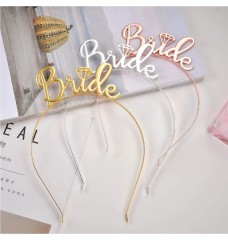 Bride Metal Taç Gold-Gümüş-Rosegold