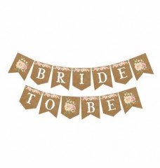 Bride To Be Zigzag Banner