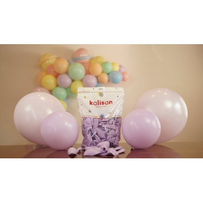 Kalisan Makaron Lila Balon 12 inç 100'lü Paket