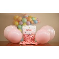 Kalisan Makaron Pembe Balon 12 inç 100'lü Paket