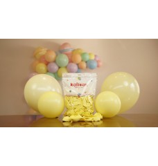 Kalisan Makaron Sarı Balon 12 inç 100'lü Paket