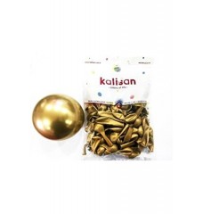 Krom Gold Balon Minik 5 inç 100 adetli Kalisan