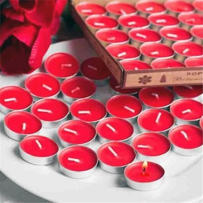 Kırmızı Mum Tealight 50'li 