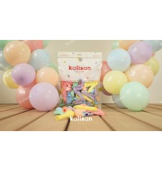 Makaron Balon 5 inç Minik Balon 100 adetli Kalisan