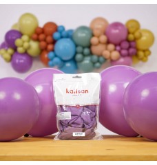 Kalisan Retro Lavanta balon 12inç 100 adetli