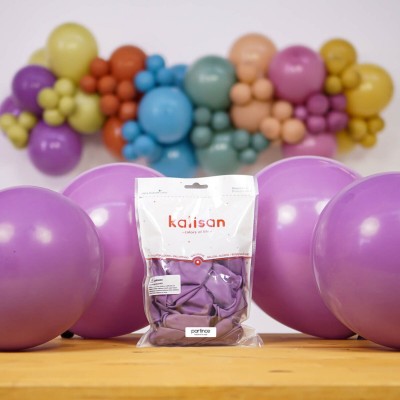 Kalisan Retro Lavanta balon 12inç 100 adetli